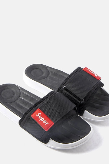 Infradito da uomo regolabili con velcro nero Alley