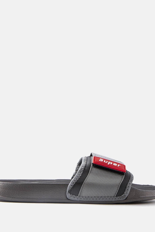 Infradito regolabili in velcro grigio...