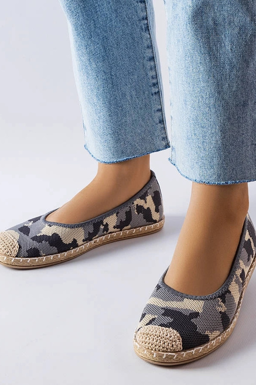Espadrillas slip-on grigie Benedum