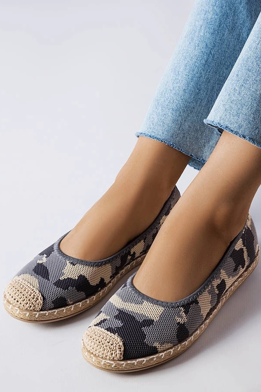 Espadrillas slip-on grigie Benedum