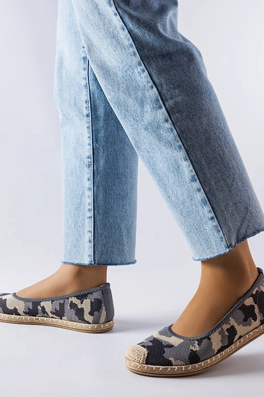 Espadrillas slip-on grigie Benedum