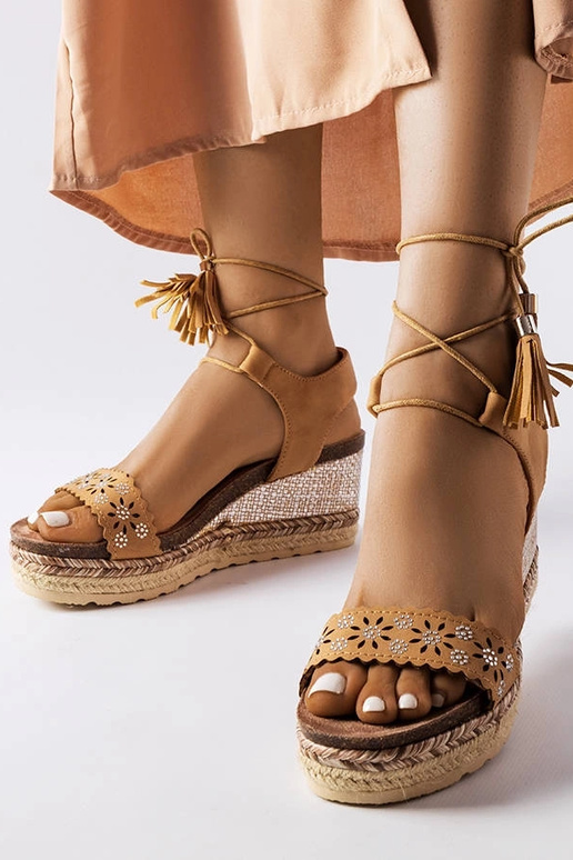 Espadrillas con zeppa Tahoe Caramel