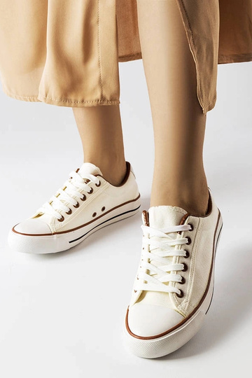 Sneakers in tessuto bianco...