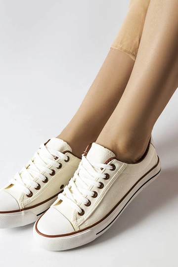 Sneakers in tessuto bianco di Mascherone 2