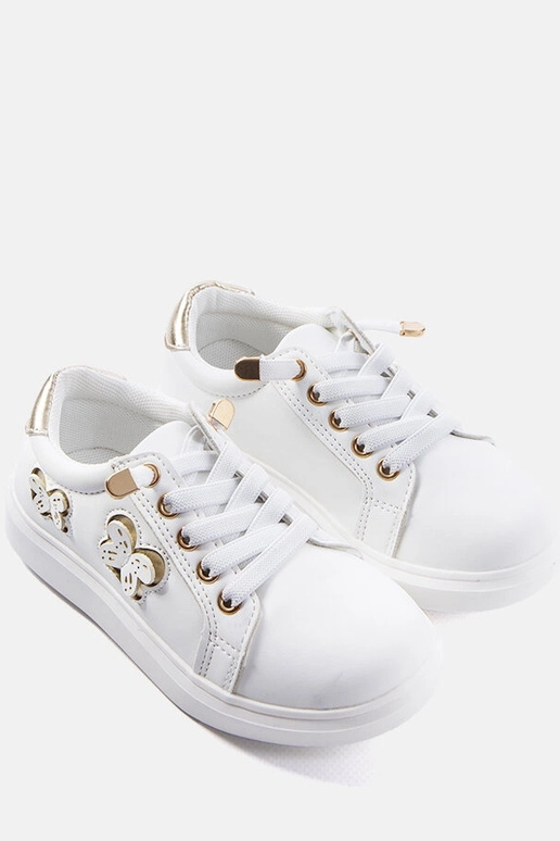 Sneakers bianche decorate con...