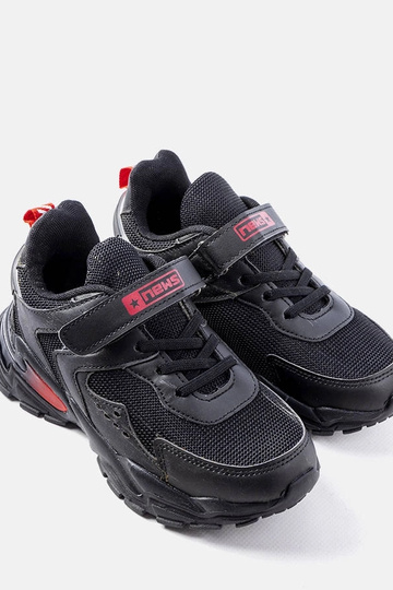 Sneakers nere Ansel con velcro 2