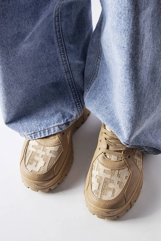 Sneakers grosse Brunswick beige scuro