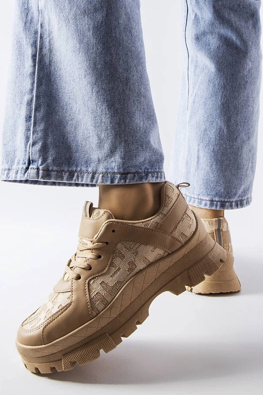 Sneakers grosse Brunswick beige scuro