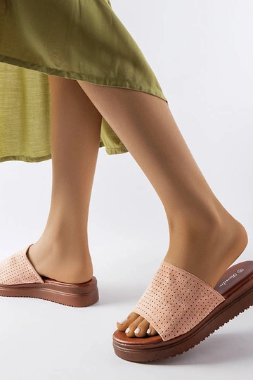 Infradito rosa con tomaia...