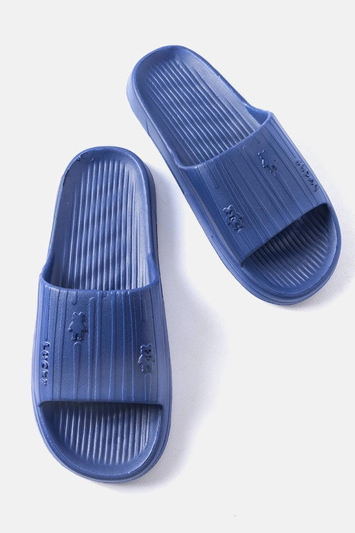 Pantofole blu scuro da uomo, "Davet"