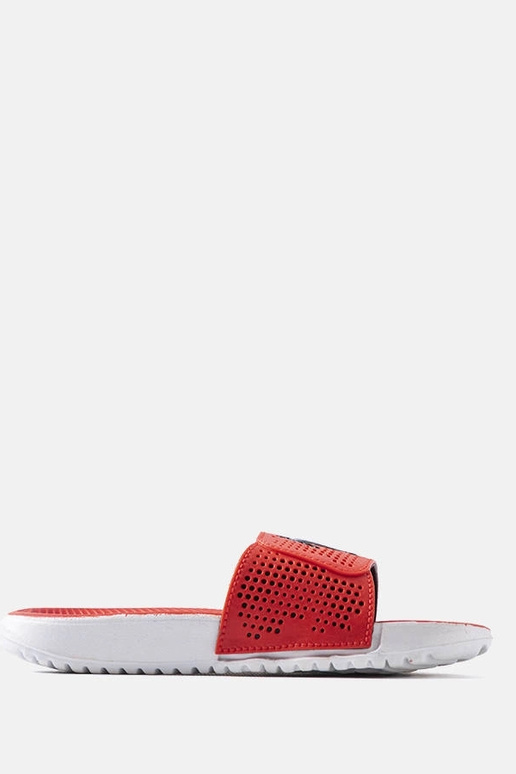 Pantofole in gomma bianco-rosse,...