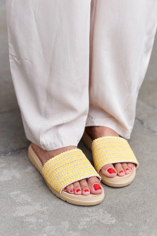 Infradito intrecciate gialle Capovalle