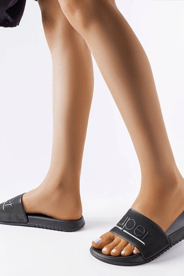 Infradito Azelio in gomma nera 2