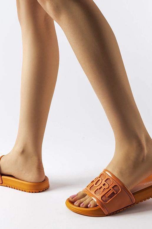 Moiariello infradito in gomma arancione