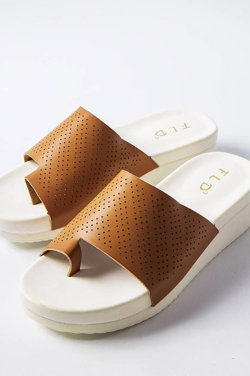 Sandali con zeppa Monferrato marroni