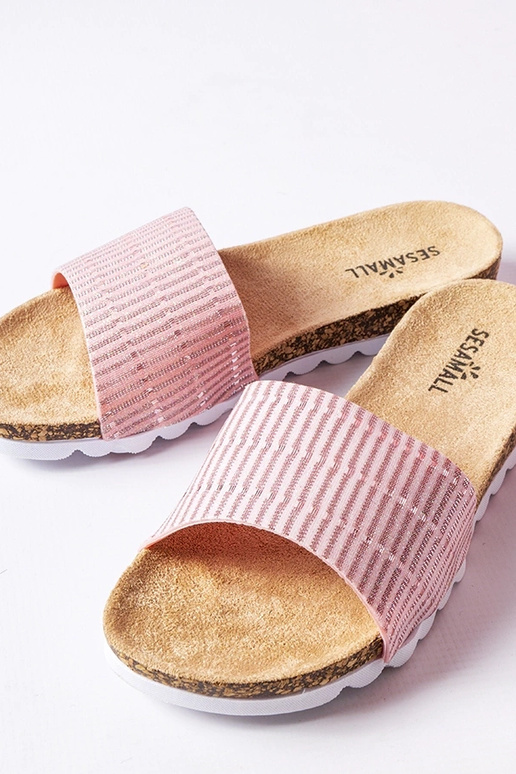 Slides Issiglio rosa glitterate