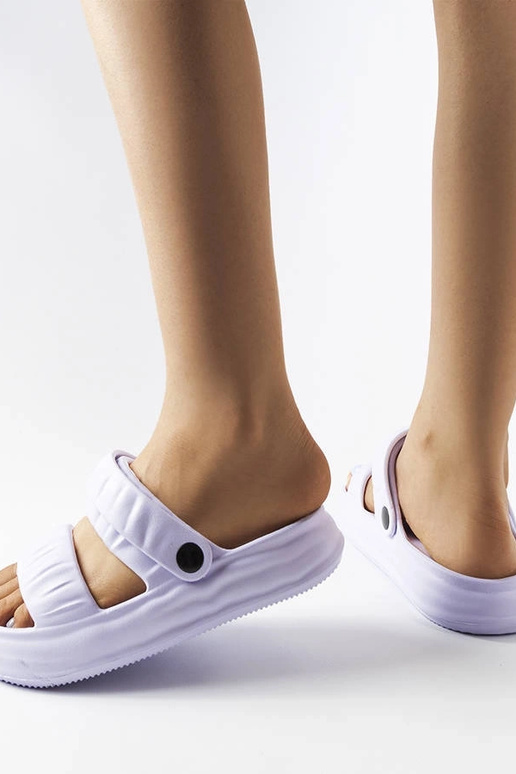 Ciabatte viola in schiuma, "Griffin"