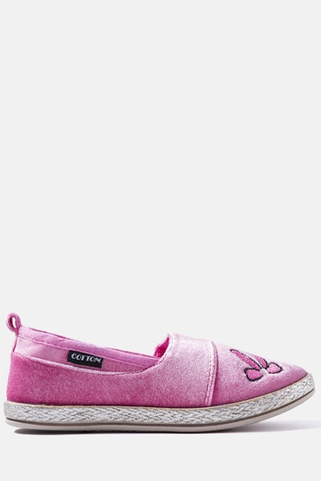 Ballerine Patria in velluto rosa scuro 2