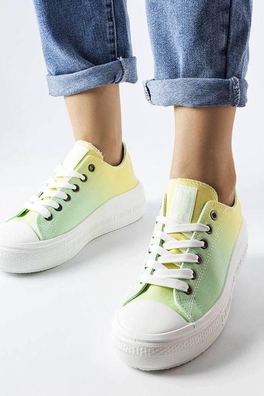 Sneakers Big Star giallo-verde LL274A186