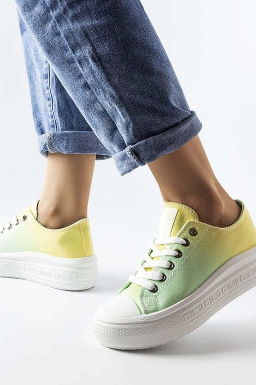 Sneakers Big Star giallo-verde LL274A186