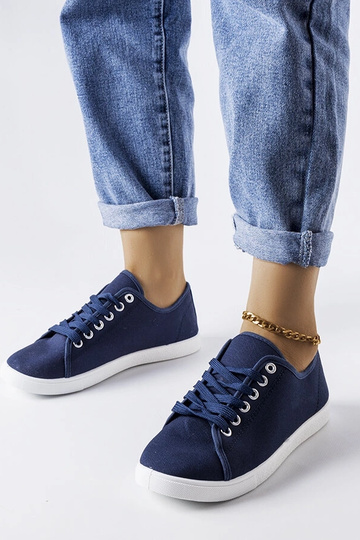 Sneakers in tessuto blu...
