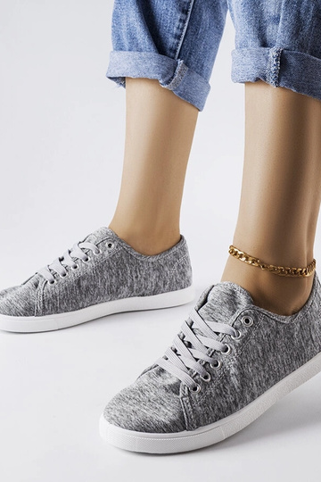 Sneakers in tessuto grigio Razan