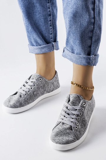 Sneakers in tessuto grigio Razan 2