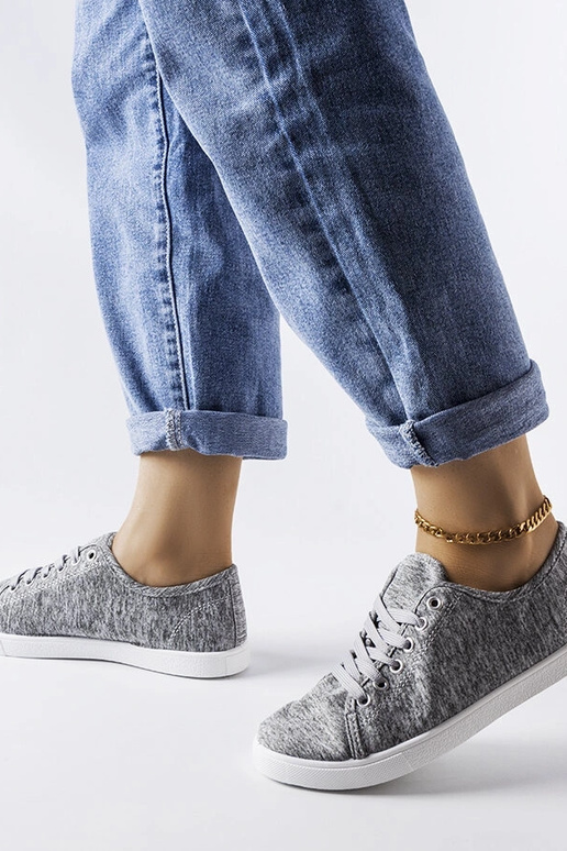 Sneakers in tessuto grigio Razan