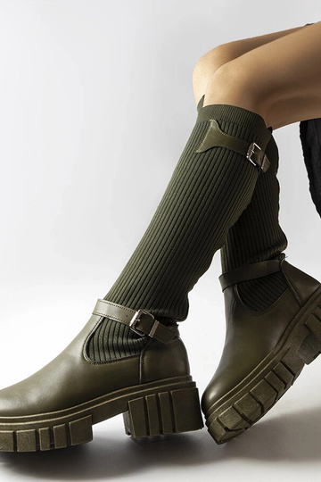 Stivali alti verdi con... 2