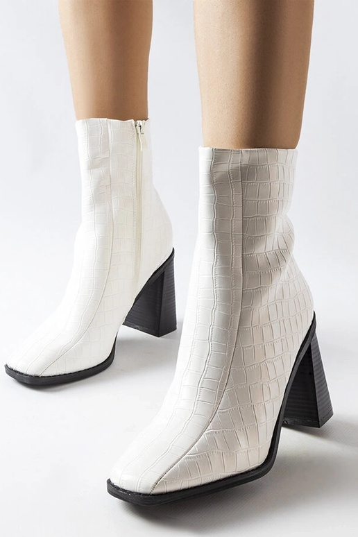 Stivaletti bianchi Belluci in...