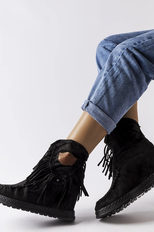 Stivaletti con zeppa Giudice neri