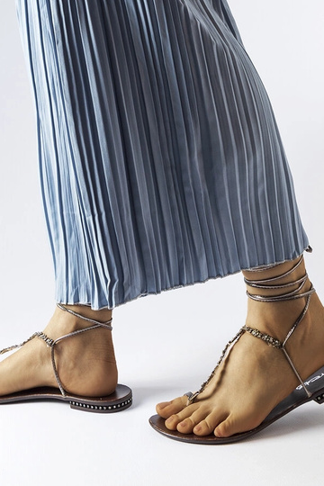 Sandali grigio scuro con... 2