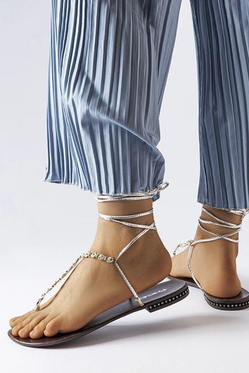 Sandali argento con zirconi... 2