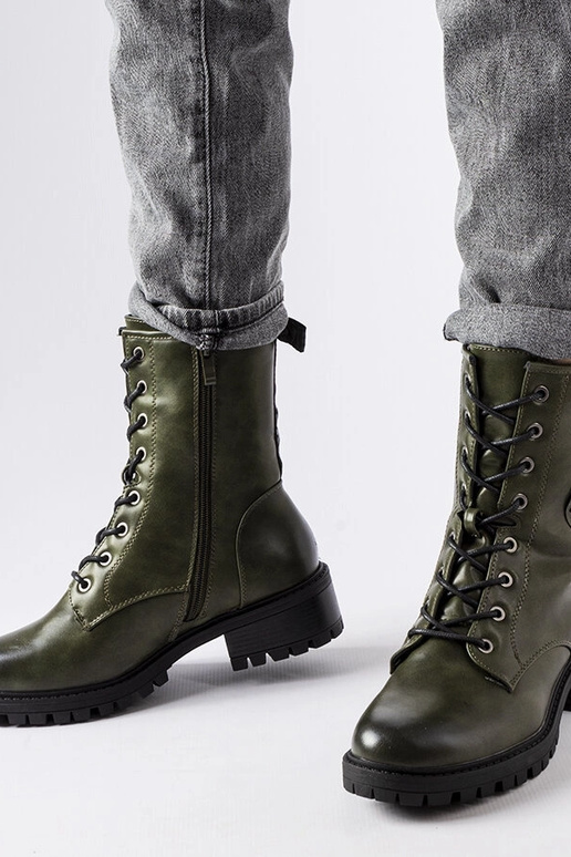 Scarponi da trekking verdi invernali,...