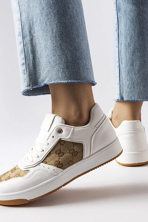 Sneakers bianche decorate con il...