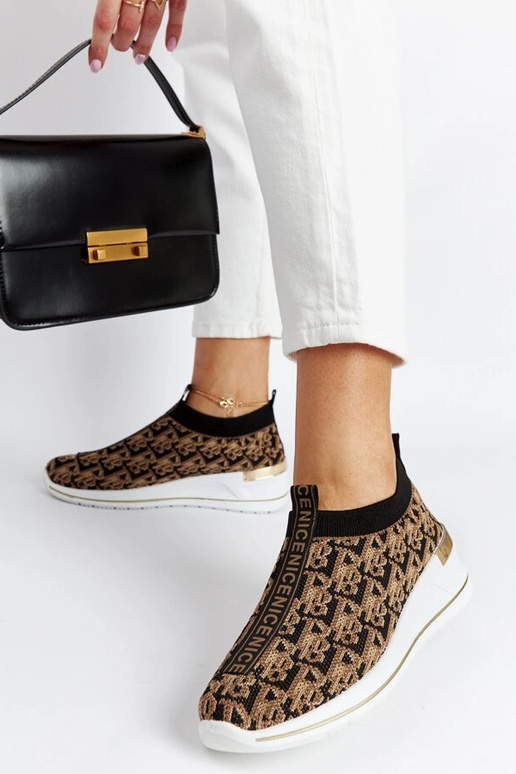 Scarpe Slip On Tartano Nere e Marroni