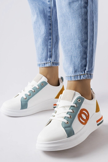 Sneakers bianche con inserti colorati Passaic