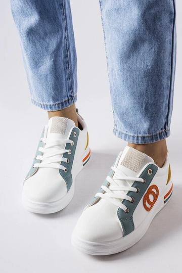 Sneakers bianche con inserti colorati Passaic 2