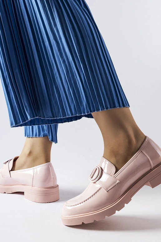 Mocassini Scranton in vernice rosa