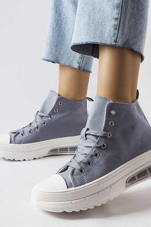 Sneakers alte grigie silenziose