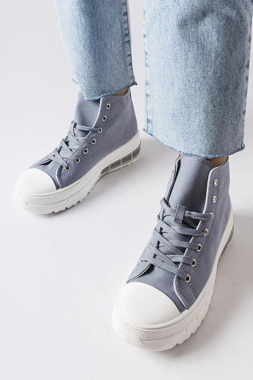 Sneakers alte grigie silenziose