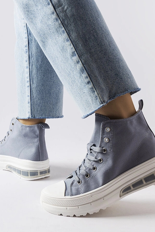 Sneakers alte grigie silenziose