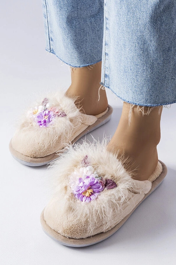 Pantofole da donna beige Moly 2