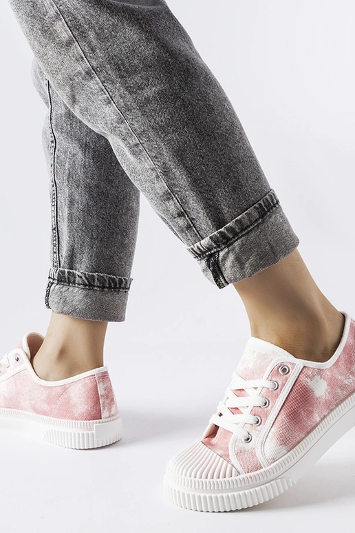 Sneakers rosa Clavet lavate