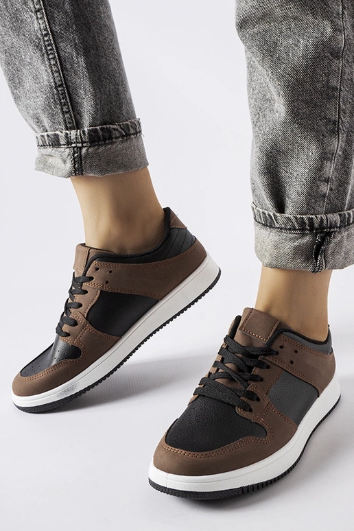 Sneakers Jacqueline marroni e nere