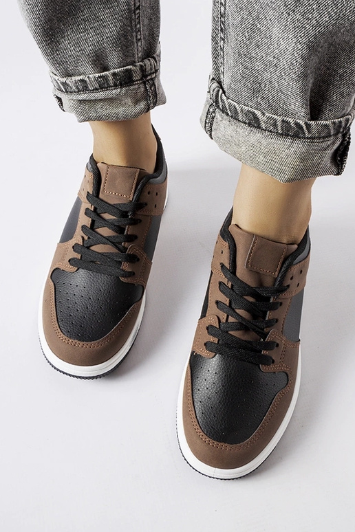 Sneakers Jacqueline marroni e nere