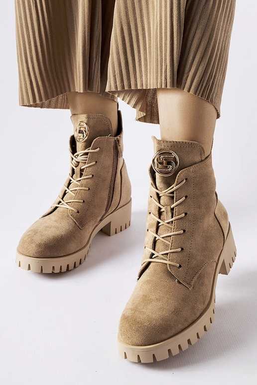 Stivali isolati in suede sintetico...