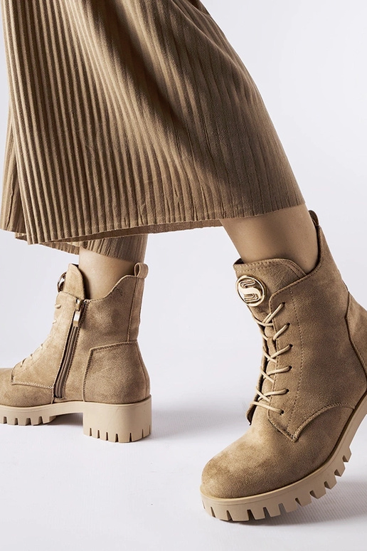 Stivali isolati in suede sintetico...