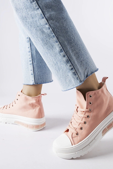 Sneakers alte rosa silenziose 2