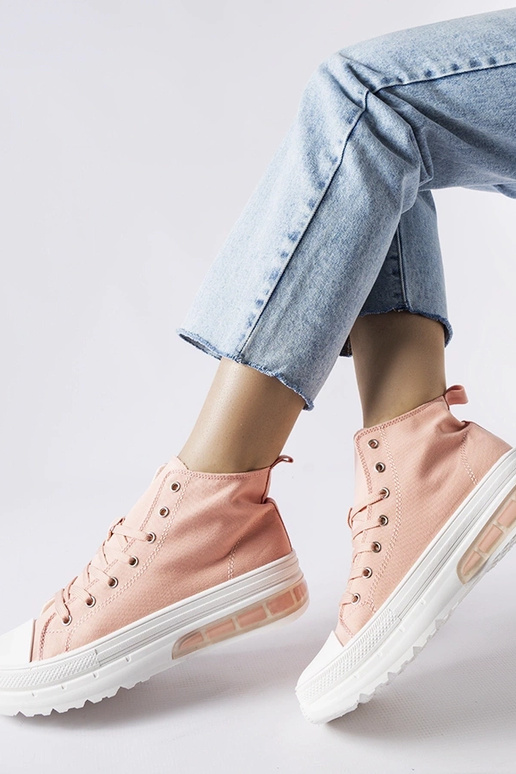Sneakers alte rosa silenziose